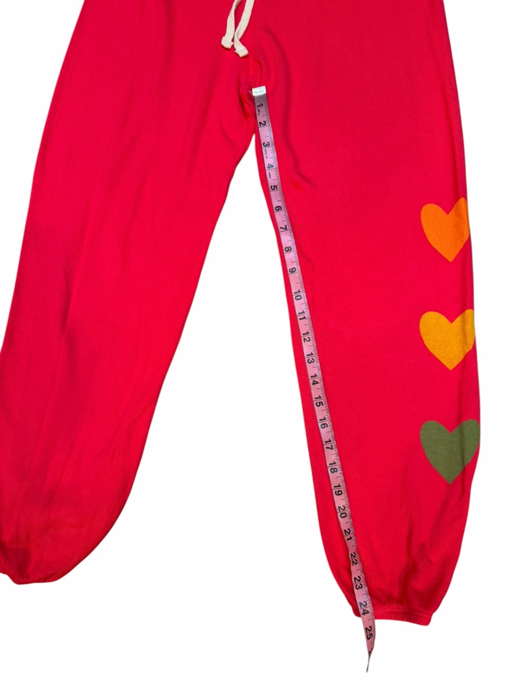 NWT Sundry Heart Graphic Red Sweatpants Joggers - Picture 8 of 10